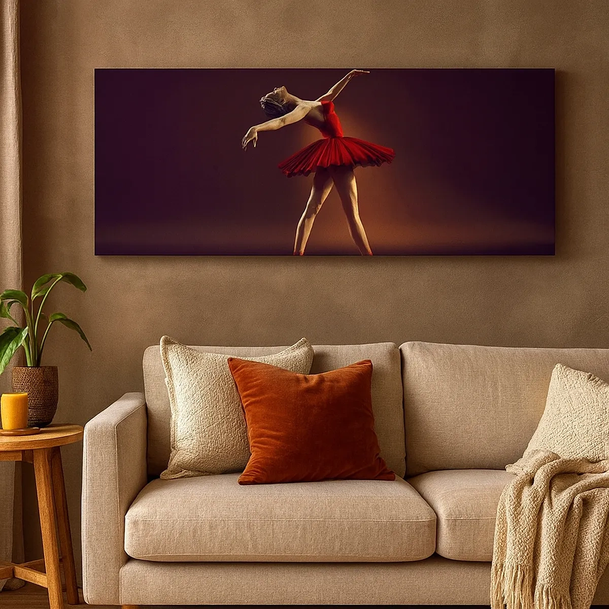 Lærredstryk - Billede på lærred - Prima ballerina - 30x30 cm