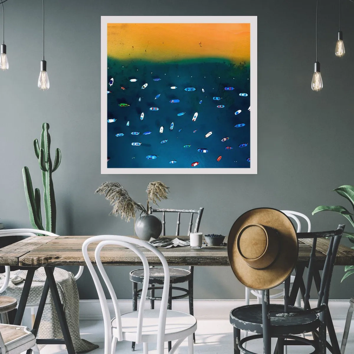 Plakat - En ferieleg - 60x60 cm