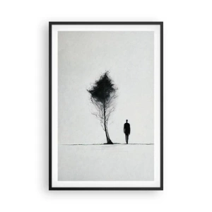 Plakat i sort ramme - Vi vandrer alle - 61x91 cm