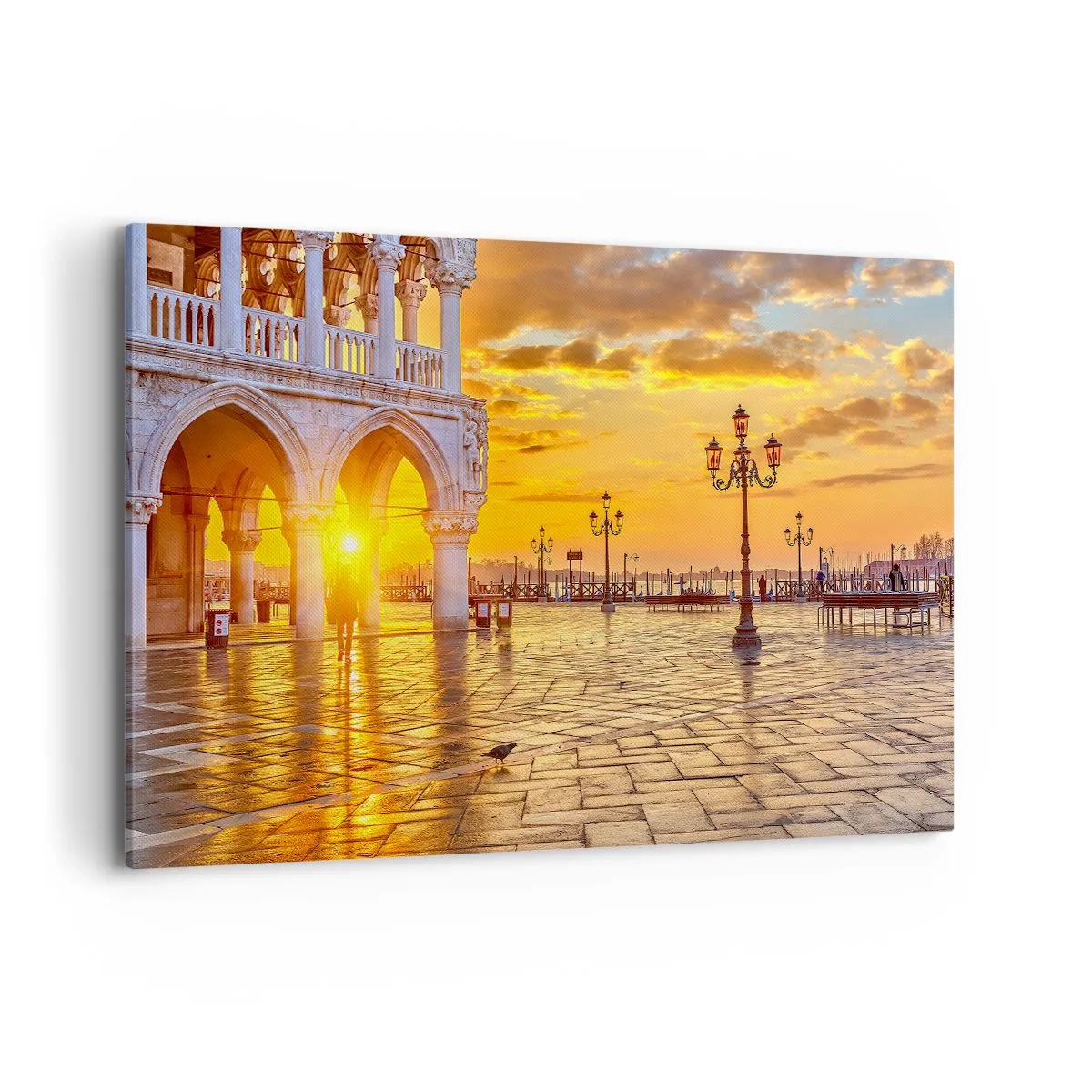 Lærredstryk - Billede på lærred - Hvor er alle henne? - 120x80 cm