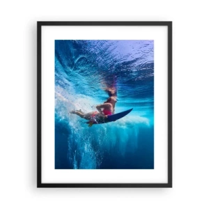 Plakat i sort ramme - Dybden af glæde - 40x50 cm