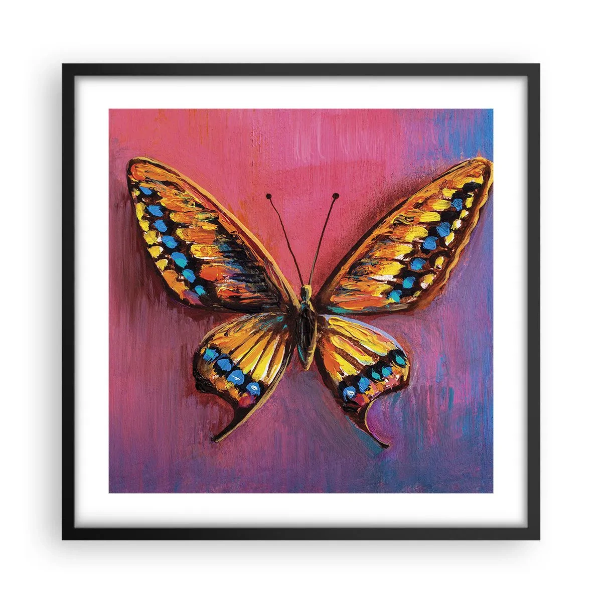 Plakat i sort ramme - Naturens juvel - 50x50 cm