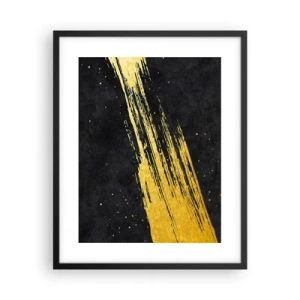 Plakat i sort ramme - Hop ind i hyperrummet - 40x50 cm