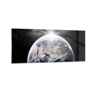 Billede på glas - I fuldt blus - 100x40 cm