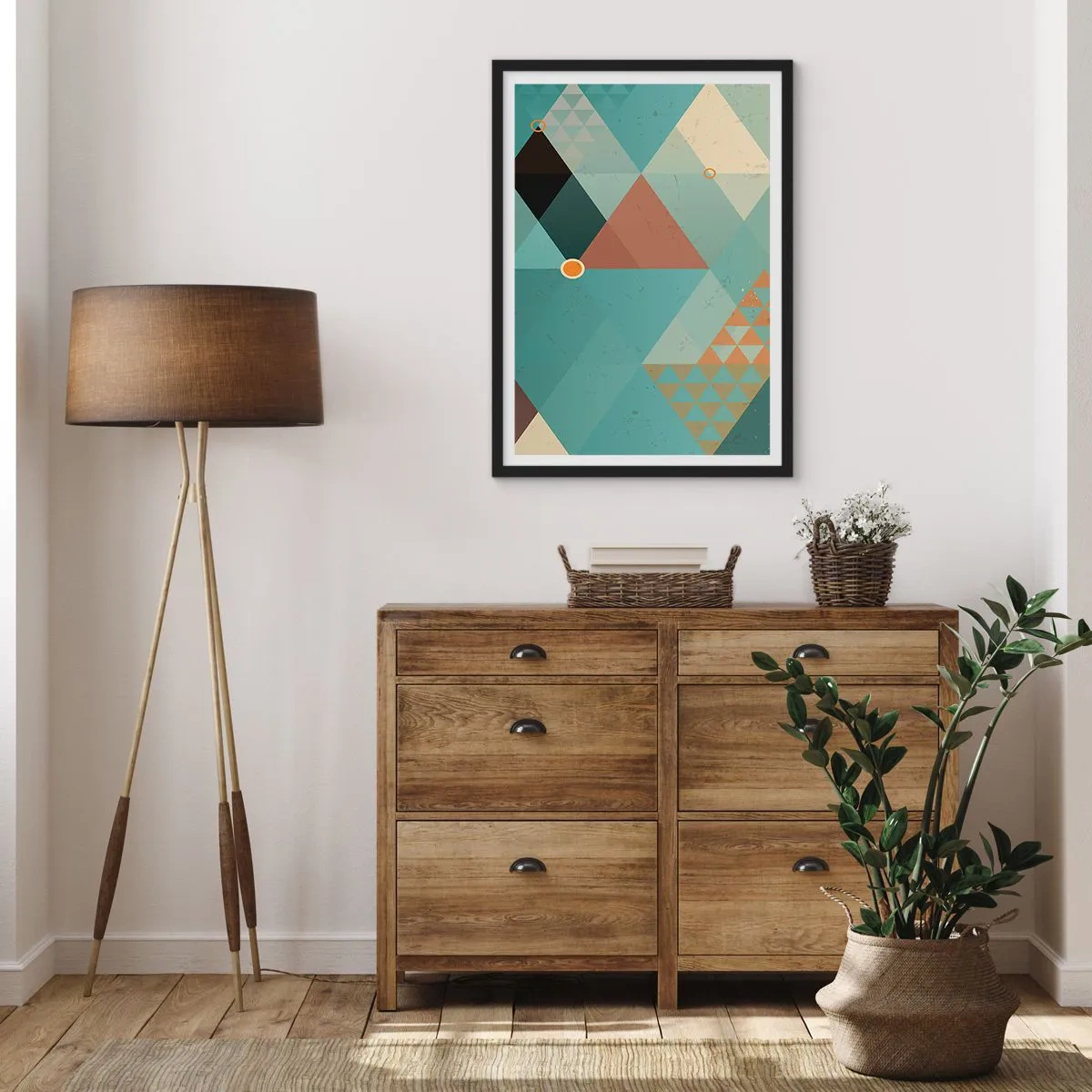 Plakat i sort ramme - Enhed af mangfoldighed, mangfoldighed af enhed - 40x50 cm