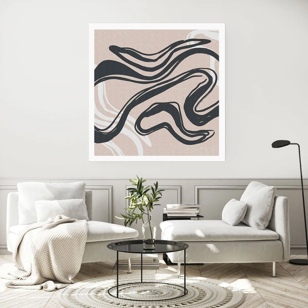 Plakat - Multipliceret udtryk - 40x40 cm