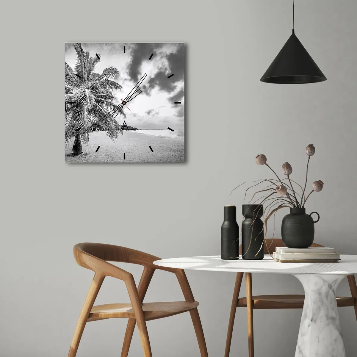 Vægur, Uret - Når du længes efter ensomhed.... - 30x30 cm