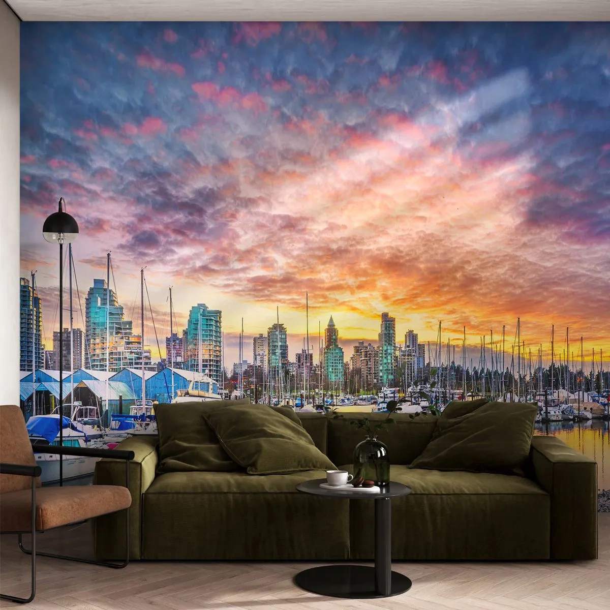Fototapet Standard Eco - By med tusind sømænd - Landskab, By, Havn - 200x140 cm