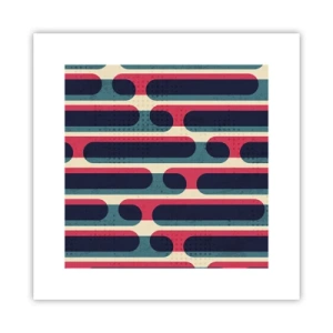 Plakat - Indad og fremad - 30x30 cm