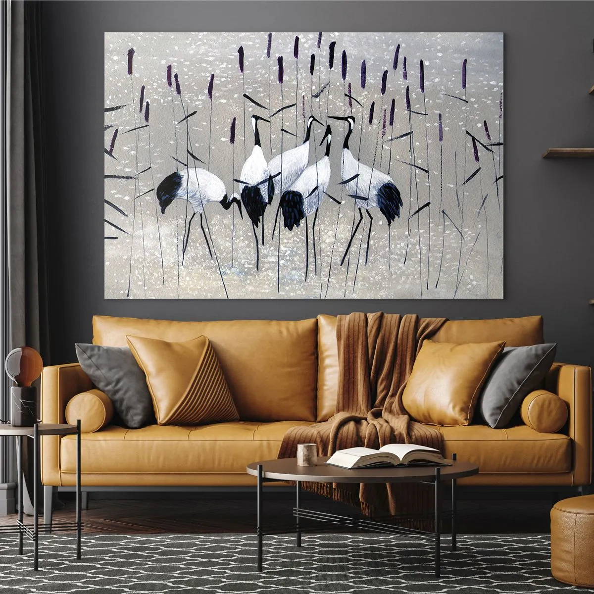 Billede på glas - Blandt sine egne - 100x70 cm