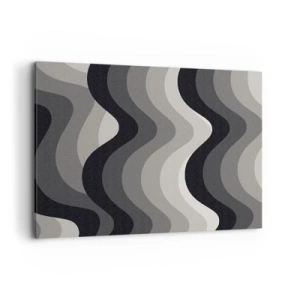 Lærredstryk - Billede på lærred - Bølge efter bølge - 100x70 cm