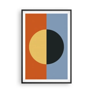 Plakat i sort ramme - En sammensætning af varme og kølighed - 61x91 cm