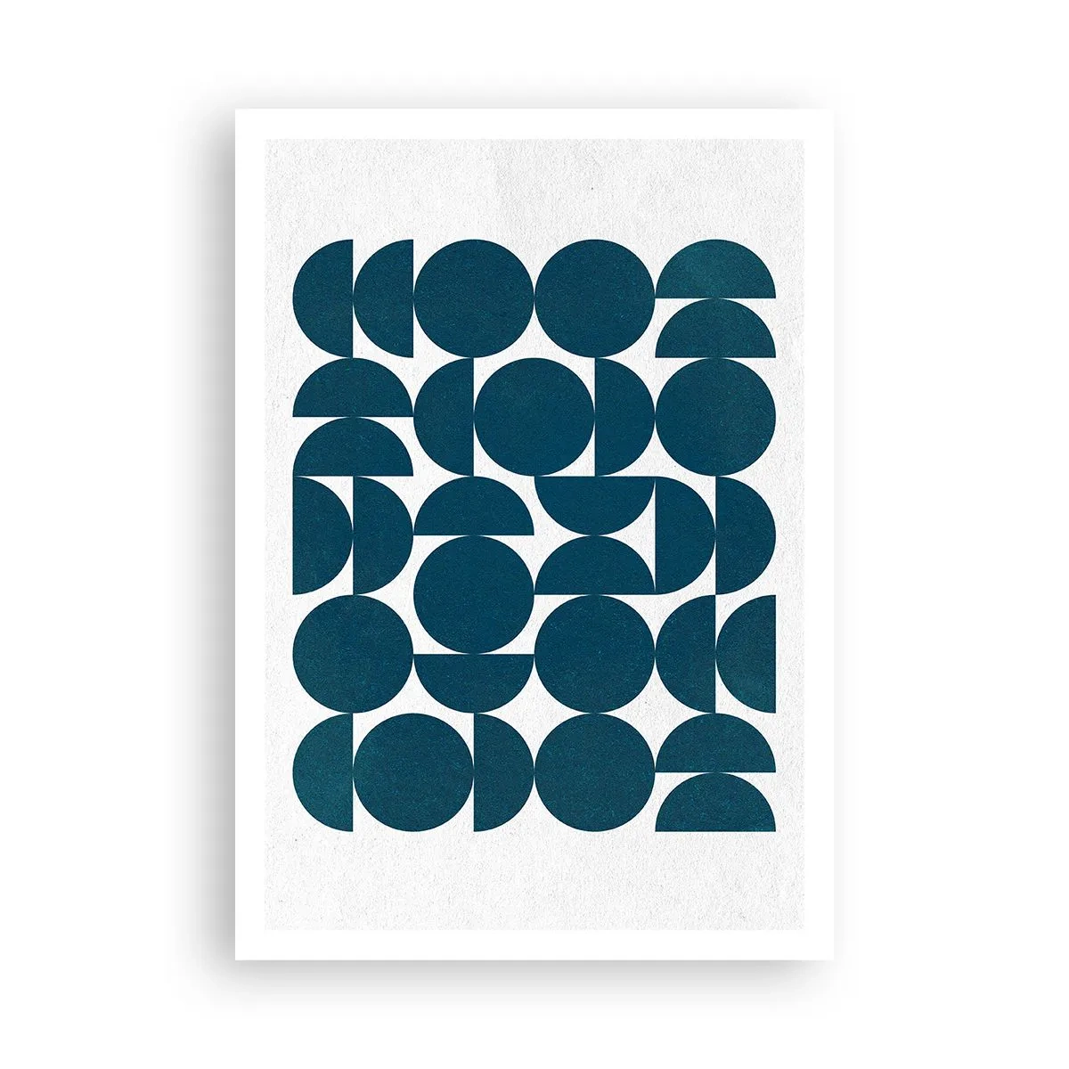 Plakat - Cirkler og halvcirkler - 70x100 cm