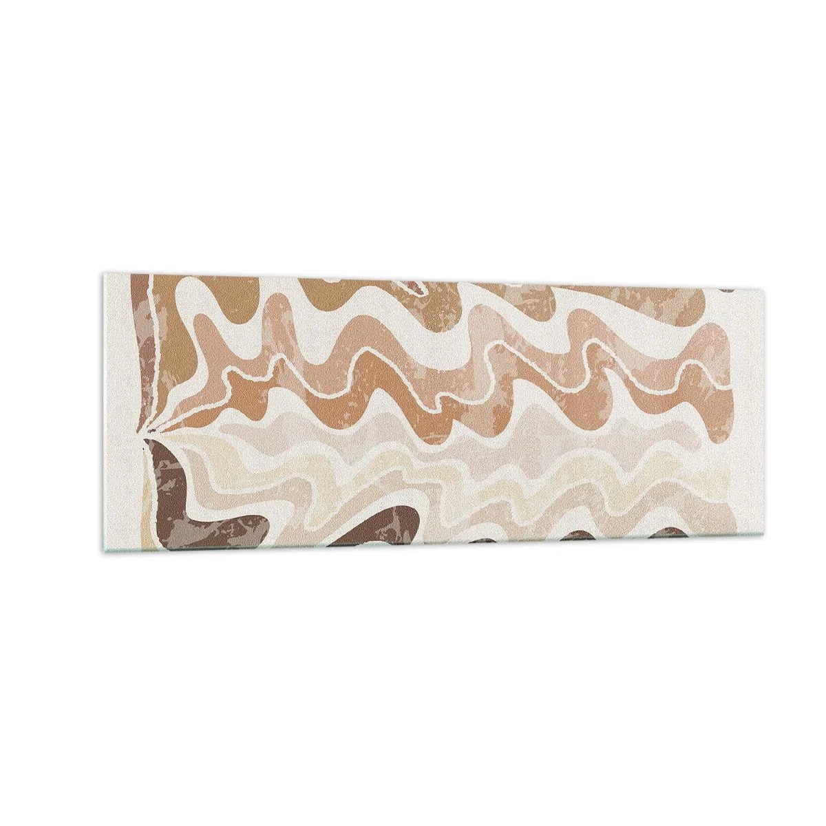 Billede på glas - God energi - gode følelser - 140x50 cm