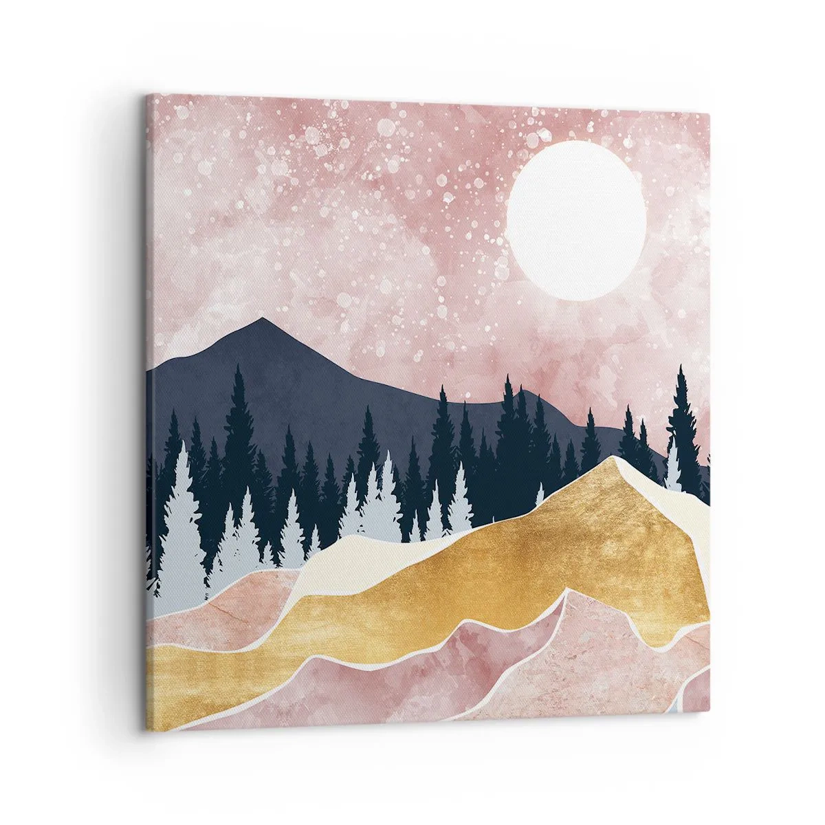 Lærredstryk - Billede på lærred - Nattevagt - 50x50 cm