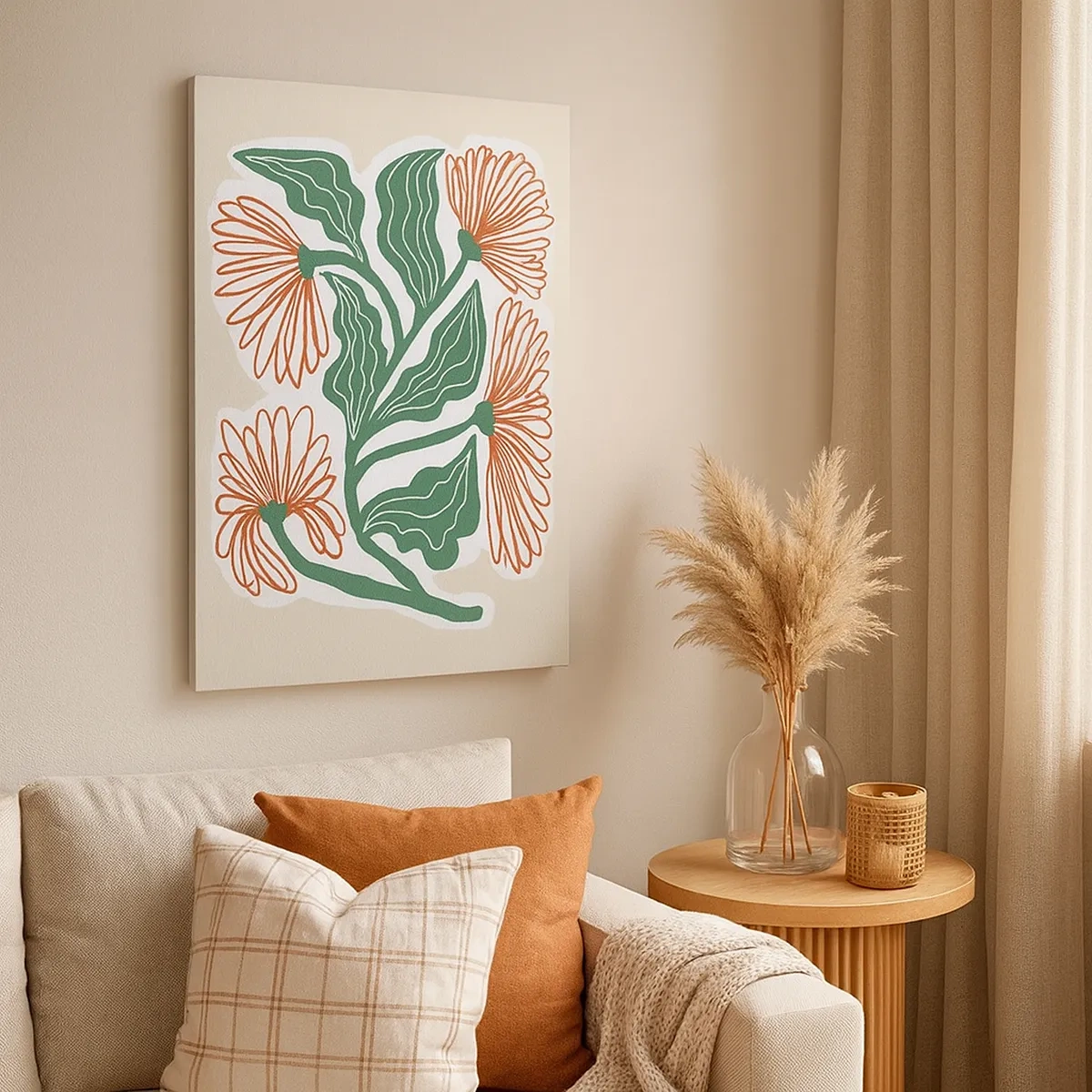 Lærredstryk - Billede på lærred - Folkeligt og moderne - 50x70 cm