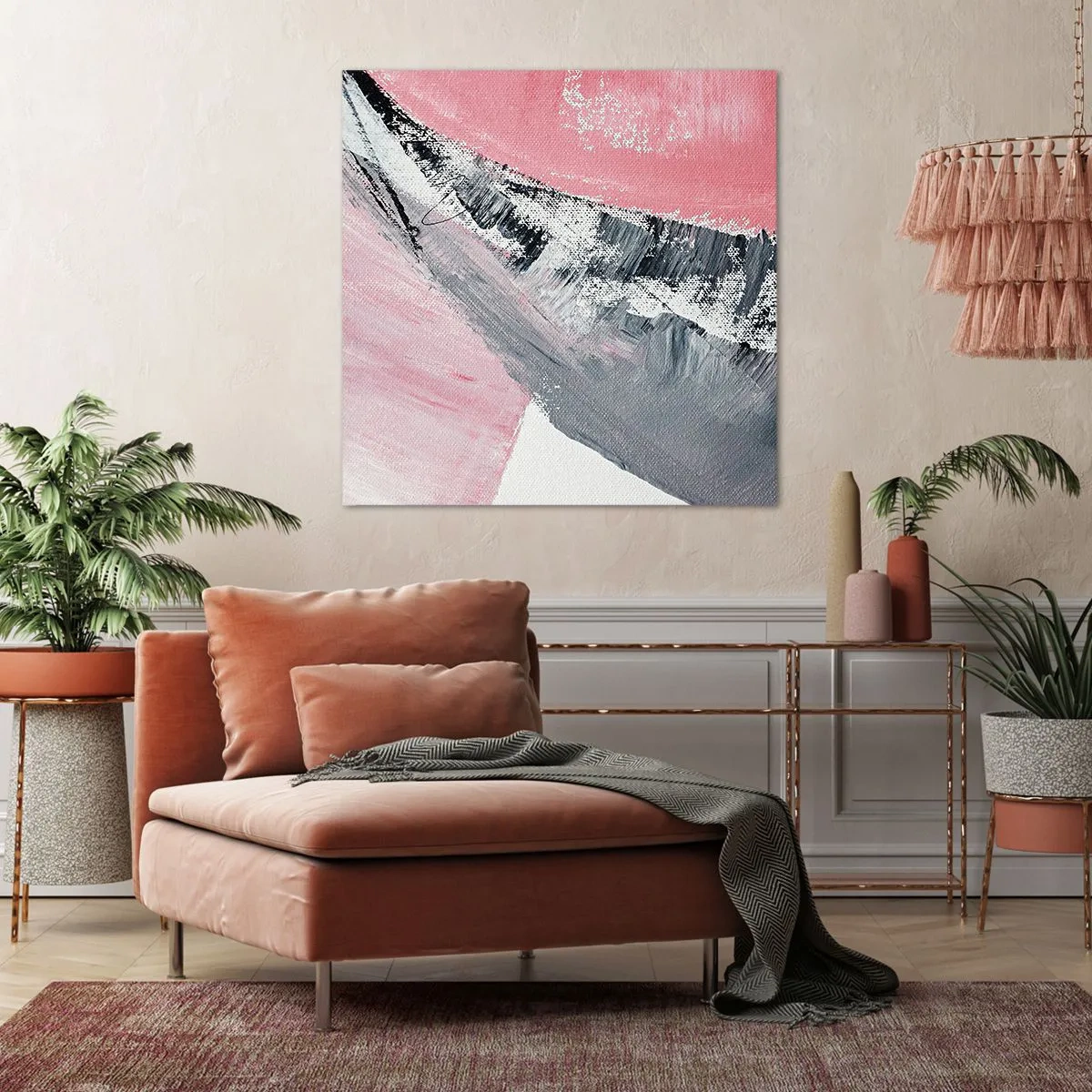 Lærredstryk - Billede på lærred - Matchende sammensætning - 70x70 cm