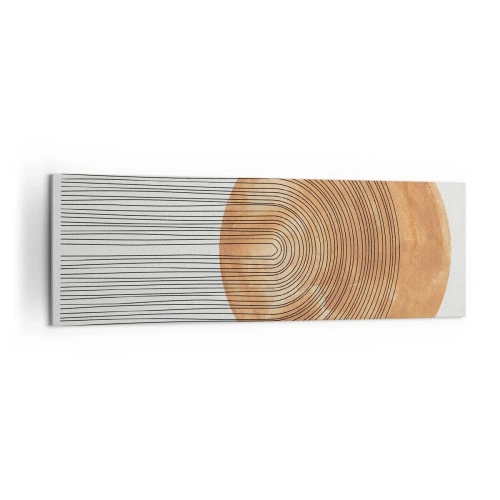 Lærredstryk - Billede på lærred - En solrig komposition - 160x50 cm