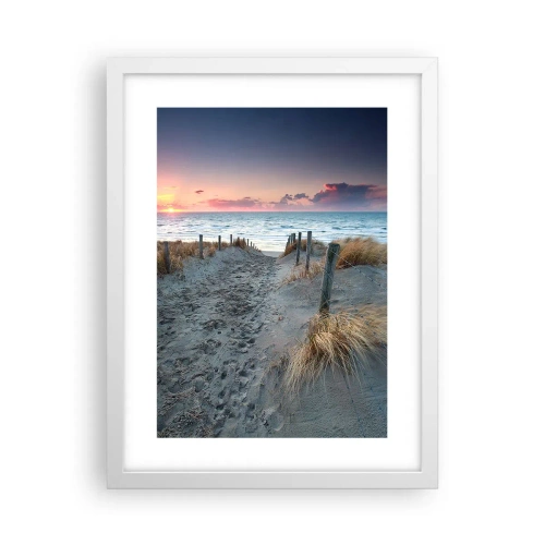 Plakat i hvid ramme - Du har udgydt en regnbue af strålende pragt.... - 30x40 cm