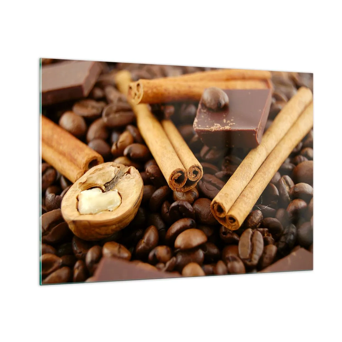 Billede på glas - Koncert af smagsoplevelser - 100x70 cm