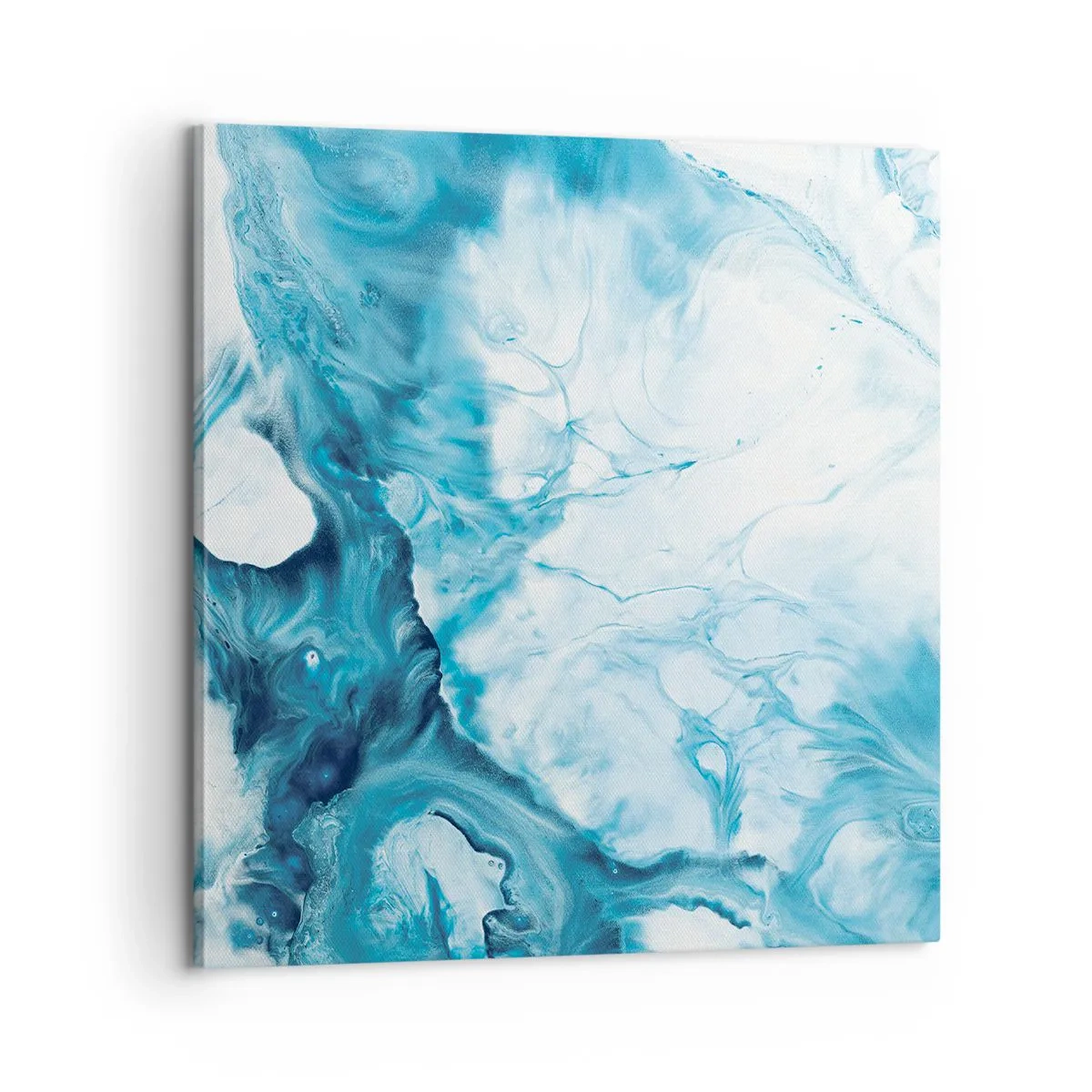 Lærredstryk - Billede på lærred - Blå koncert - 60x60 cm