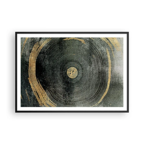 Plakat i sort ramme - Forandring og varighed - 100x70 cm