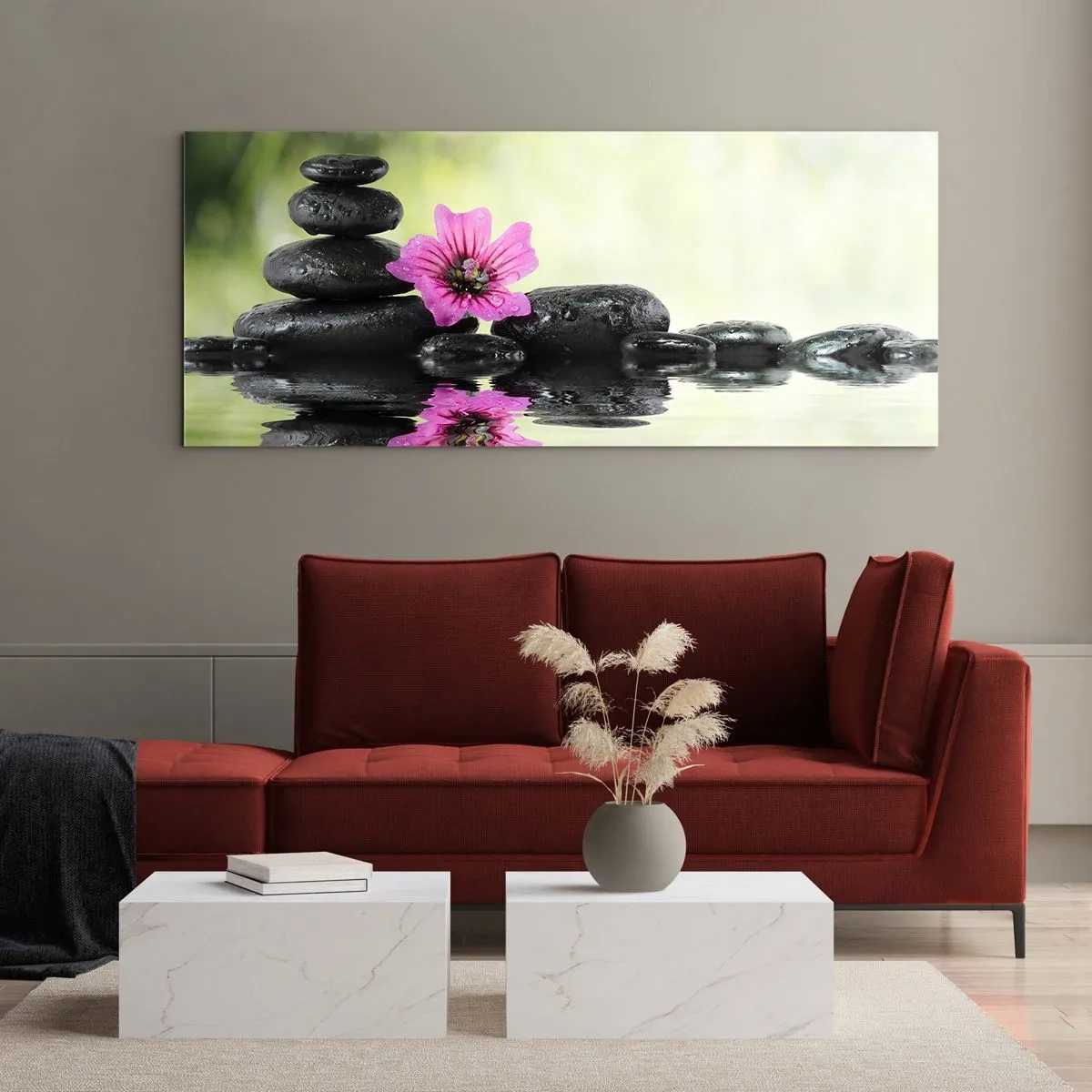 Billede på glas - Tid til sjælen - 100x40 cm