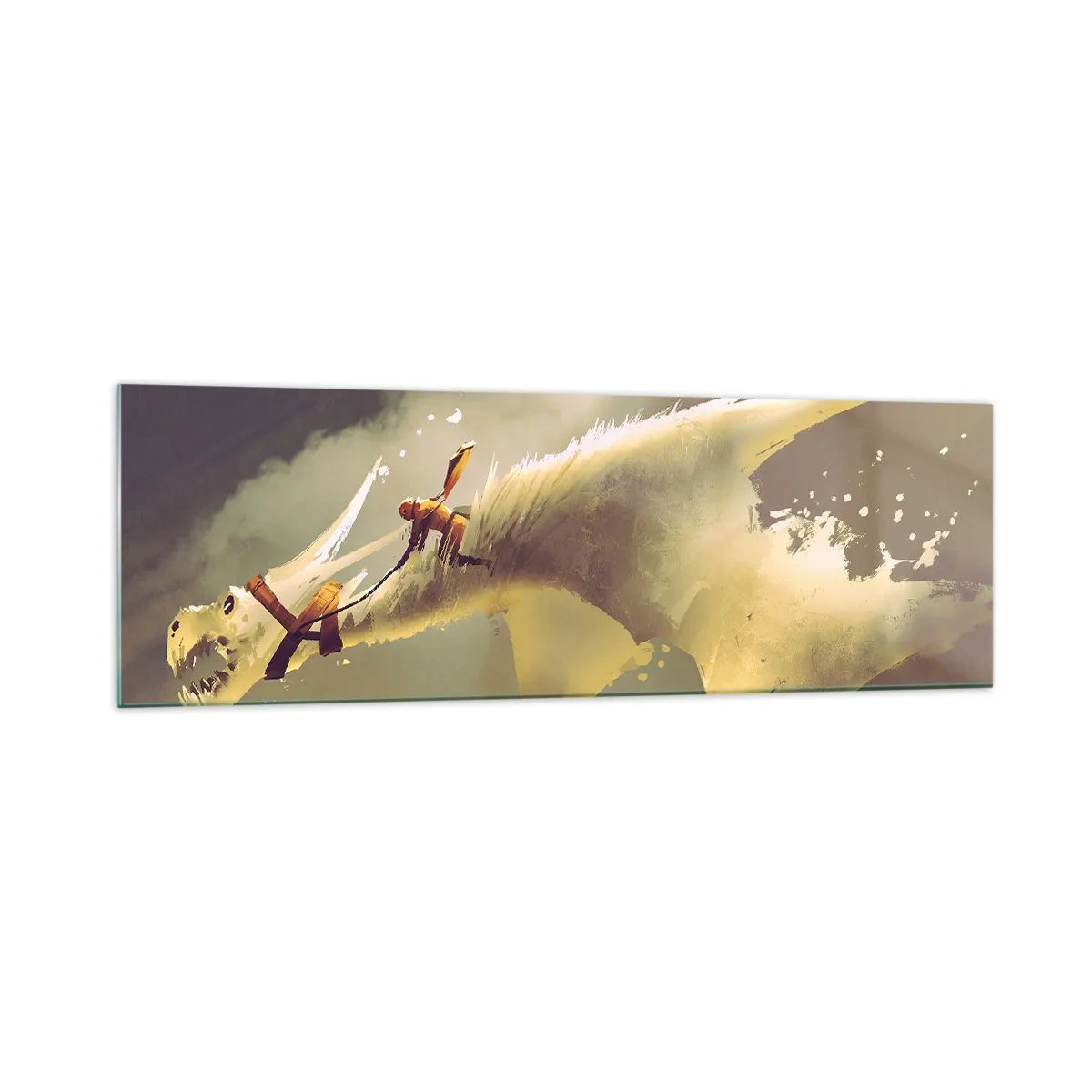 Billede på glas - Verden til undsætning - 160x50 cm