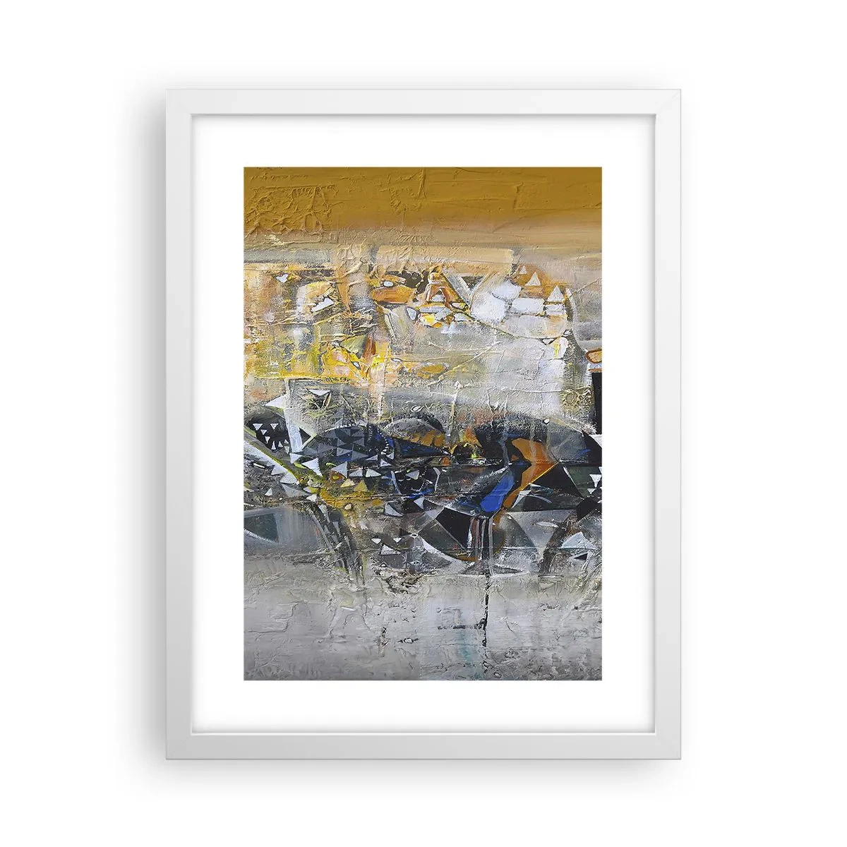 Plakat i hvid ramme - Alt vil falde på plads - 30x40 cm