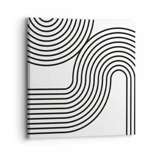 Lærredstryk - Billede på lærred - På en kurve - 30x30 cm