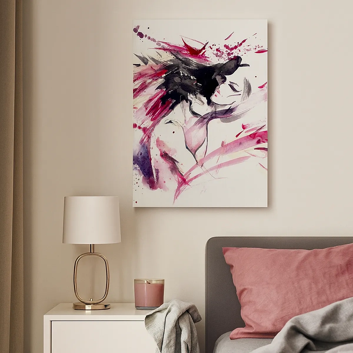 Lærredstryk - Billede på lærred - Kærlighedsopfyldelse - 50x70 cm