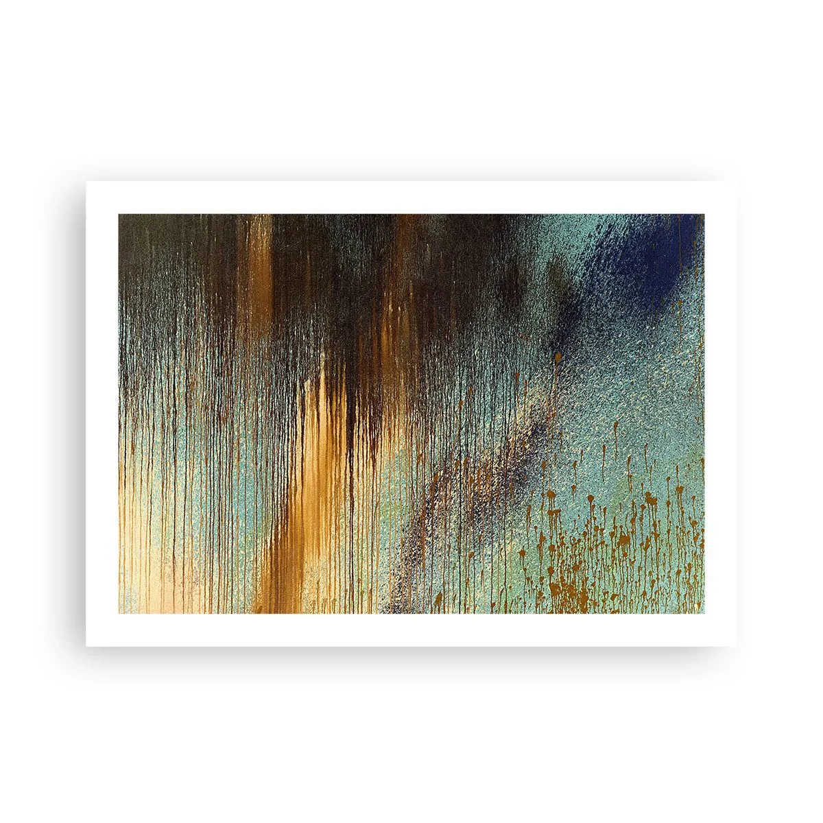 Plakat - En utilsigtet farverig komposition - 70x50 cm