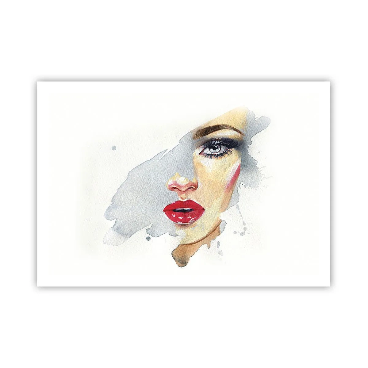 Plakat - Refleksion i en vanddråbe - 100x70 cm