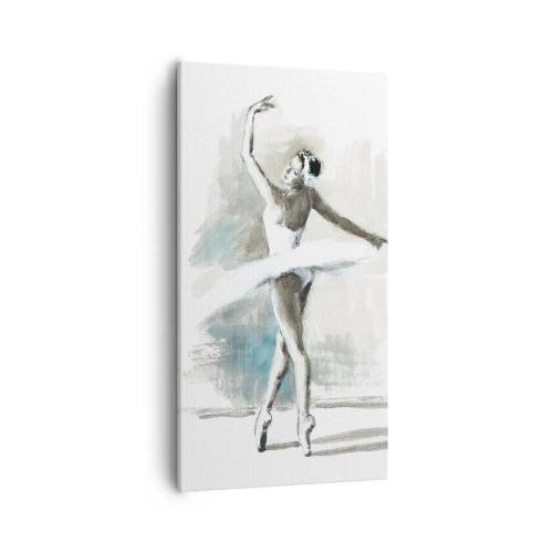 Lærredstryk - Billede på lærred - Fortryllet til en svane - 55x100 cm