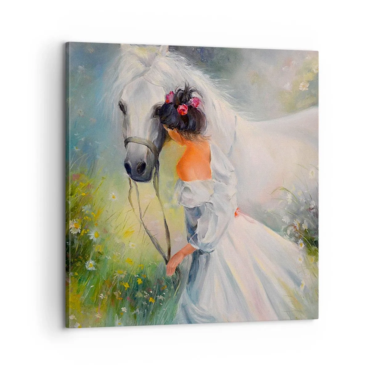 Lærredstryk - Billede på lærred - Som fra en smuk drøm - 60x60 cm