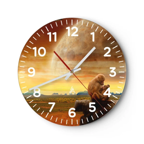 Vægur, Uret - Kærlighed overalt den samme - 30x30 cm