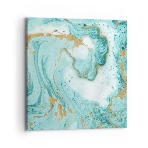Lærredstryk - Billede på lærred - Under den store bølge i Edo-perioden - 70x70 cm