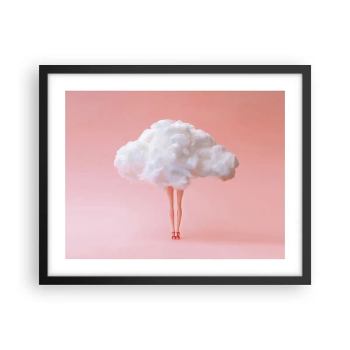 Plakat i sort ramme - Et sødt løfte - 50x40 cm