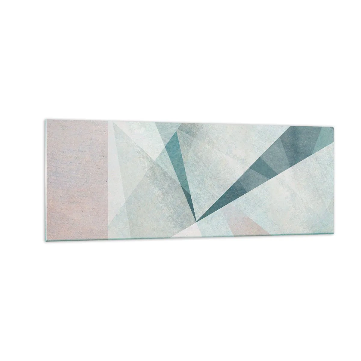 Billede på glas - Rolig og alligevel dynamisk - 140x50 cm