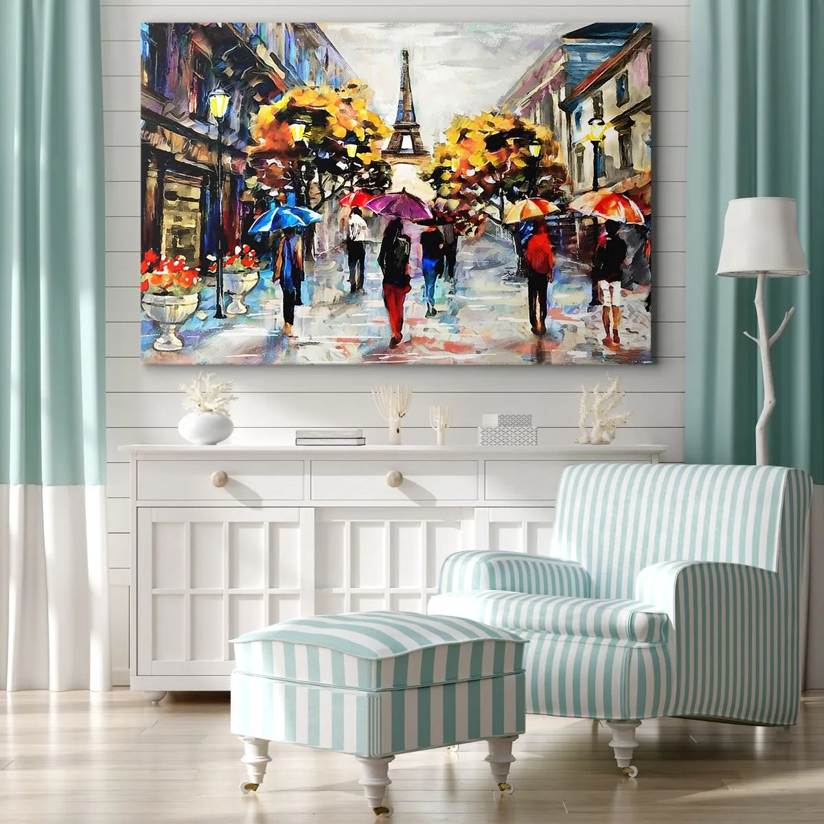 Lærredstryk - Billede på lærred - Særligt smuk om efteråret - 100x70 cm