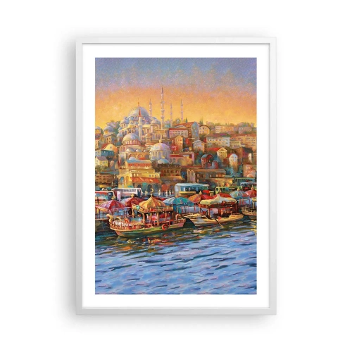 Plakat i hvid ramme - En historie fra Istanbul - 50x70 cm
