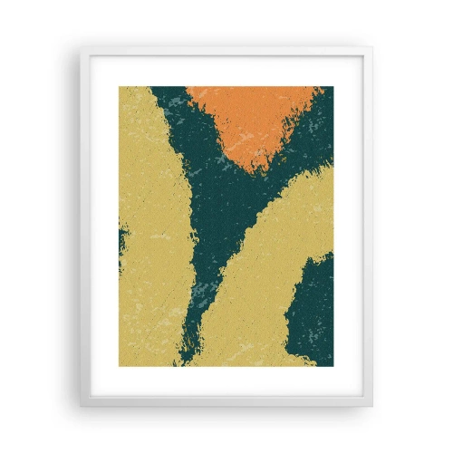 Plakat i hvid ramme - Abstraktion - i slowmotion - 40x50 cm