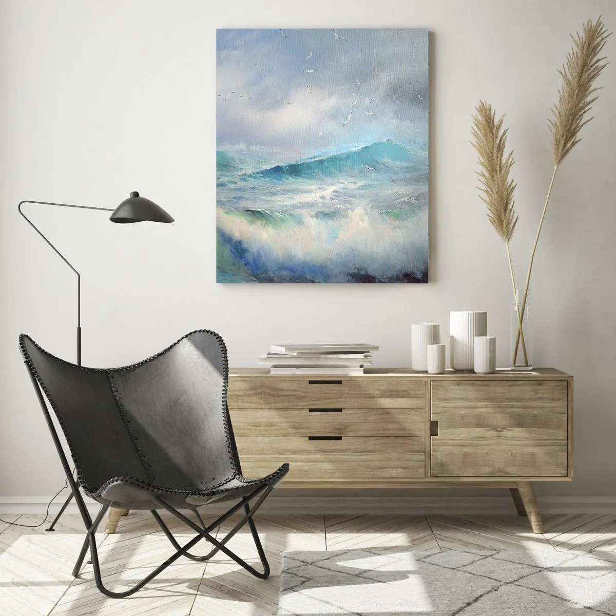Billede på glas - "Hvirvelvinden hylede af triumf ...’ - 50x70 cm