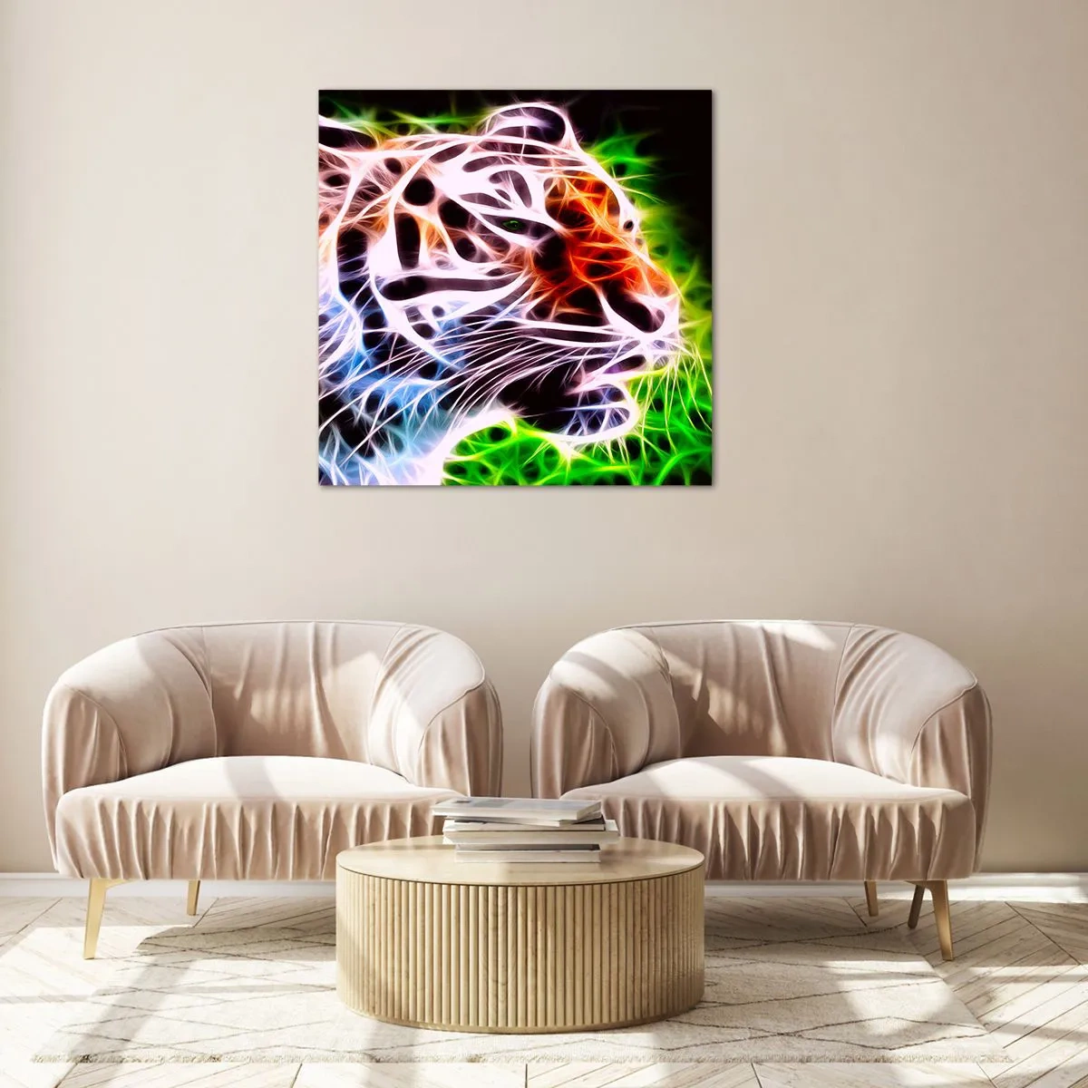 Billede på glas - Farlig aura - 30x30 cm