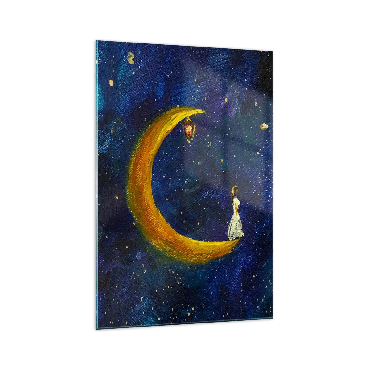 Billede på glas - Kald på verden - 70x100 cm