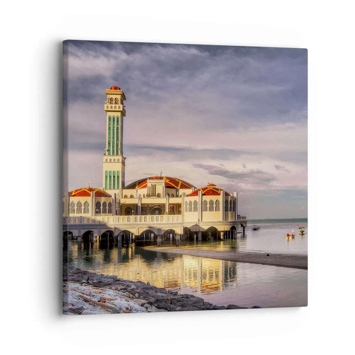 Lærredstryk - Billede på lærred - Naturens tempel - 30x30 cm