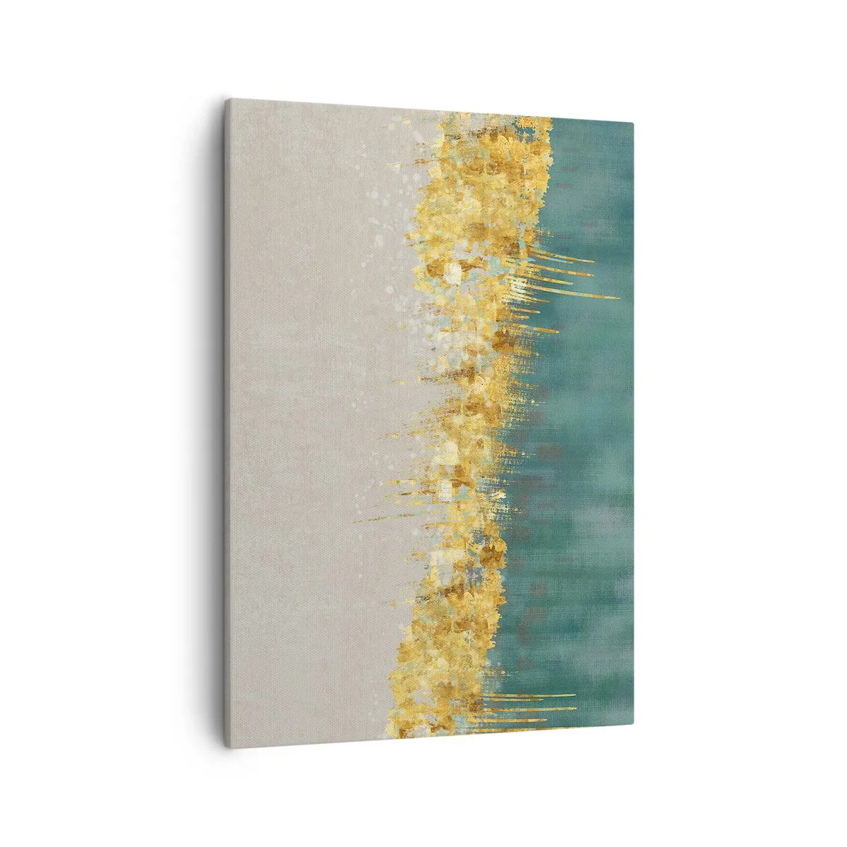 Lærredstryk - Billede på lærred - Den gyldne grænse - 50x70 cm