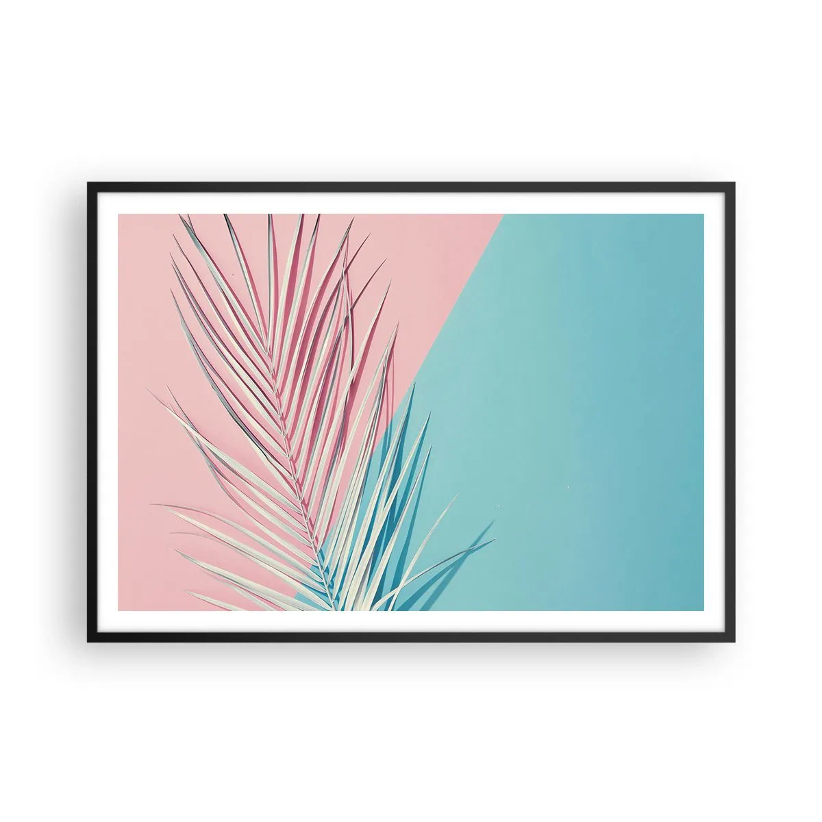 Plakat i sort ramme - Tropisk indtryk - 100x70 cm