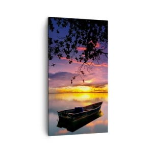 Lærredstryk - Billede på lærred - "Det ser ud til, at du hænger midt på himlen..." - 45x80 cm
