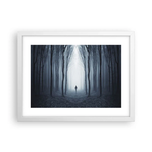 Plakat i hvid ramme - Og alt sammen ganske enkelt - 40x30 cm